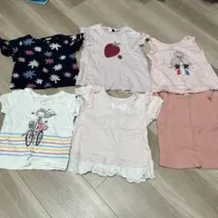 女の子用Tシャツセット　80-90 1-2歳用