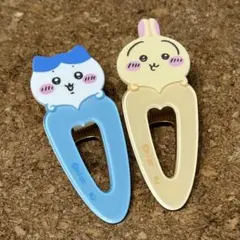 ちいかわ うさぎ ハチワレ ヘアクリップ ヘアピン 前髪クリップ 2個セット