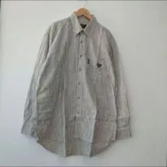 極美品 90s MCM Legere チェックシャツ L 刺繍ロゴ 刻印ボタンのサムネイル