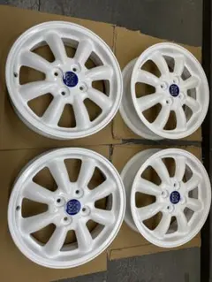 美品　ミニライト15インチ　4.5J PCD100 +45 4H 艶ホワイトのサムネイル