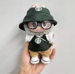 【4点セット】ラブブ labubu 着せ替え 服 ぬい服 バリスタ コーヒー