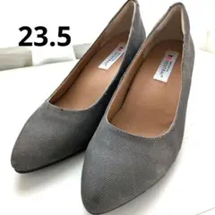 NEUTRALグレー コーデュロイ ハイヒール✨️走れる✨️クッション性23.5のサムネイル