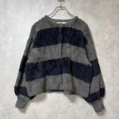 美品 PUAL CE CIN フェザーヤーンクルーネック カーディガンのサムネイル