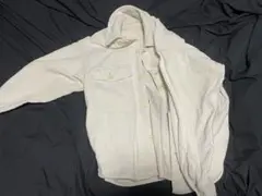 GU ホワイト ストライプ 長袖シャツ