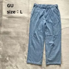 拓実さん専用 GU公式 | デニムバギースラックス(丈標準68.0～72.0cm)(セットアップ可能)