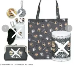 キティ　エコバッグ　ヒョウ柄ゼブラ