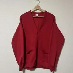 80s〜90s ジャージーズ スウェットカーディガン usa製 赤のサムネイル