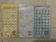 ボンボンドロップシールminiハンギョドン　シナモロール　ポムポムプリン