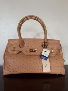 JRA認定 エキゾチックレザー ハンドバッグ　クロコ　オーストリッチ