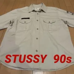 超激レア90s STUSSY ミリタリーシャツ　made in USA古着
