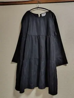 チャオパニックティピー ティアード チュニック　体型カバー 黒 ブラック