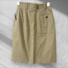 フランドルクラブ ストレート スカート ひざ丈 ハイウエスト 綿混 日本製