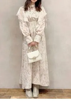 フリルワンピース ロングワンピース