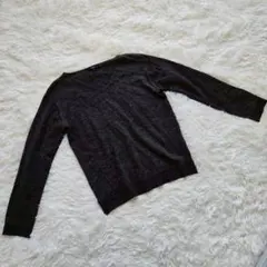 【COMME CA ISM（コムサイズム）】S 灰系 Vネック ニット 長袖