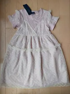 新品★CRESCENT★130★レースキャミドッキングワンピース