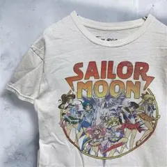 BFKZ アニメ Tシャツ 古着 白 セーラームーン SAILOR 昭和 レトロ