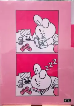 BT21 COOKY クリアファイル 2ポケット