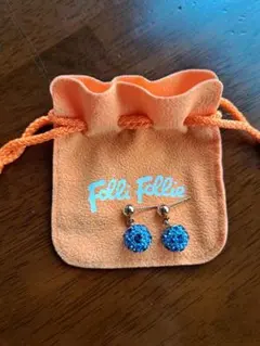 フォリフォリ Folli Follie フラワーピアス ステンレス18金貼り フォリフォリ Folli Follie フラワーピアス ステンレス18金貼り