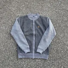 Founders 千鳥柄 ジップアップスウェト 古着　ヴィンテージ　ノームコア