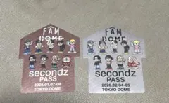 timelesz 会場限定 ツアーパス風　布ステッカー　東京１月&２月