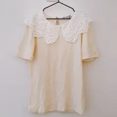 【ZARA】カットソー トップス レースTシャツ