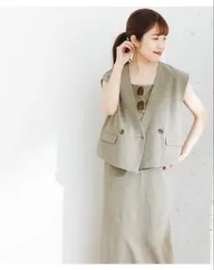 URBAN RESEARCH F by ROSSO　 ショートジレ+ワンピースのサムネイル