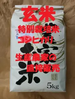 令和7年♦️5㎏玄米】農薬不使用✴︎最高級希少米✴︎新潟県長岡産