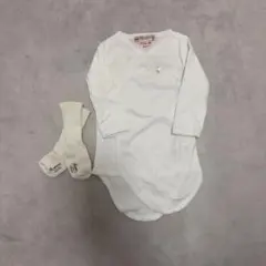 Bonpoint ボンポワン ロンパース ソックス セット 6m ホワイト