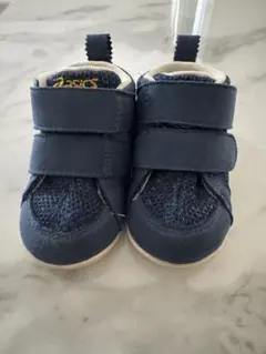 ASICS ネイビー スニーカー マジックテープ　 サイズ12センチ