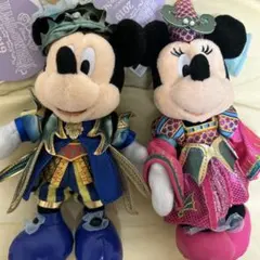 ディズニーシーハロウィン2019 ミッキー&ミニー　ぬいぐるみバッジ