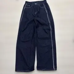 Dazy ダークデニム ワイドレッグパンツ