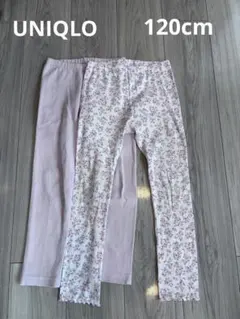 UNIQLO レギンス　2点セット　120cm ピンク　花柄　キッズ