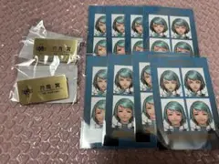 逆転裁判　カプコンくじ　狩魔冥　メモリーオブ検事　ステッカー　ネームバッジ