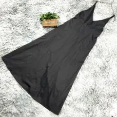 Raffirait キャミワンピース M グレー バックリボン 無地 上品