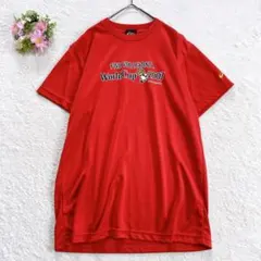 美品★ 【ASICS】 パボちゃん バレーボール World CupTシャツ Lのサムネイル
