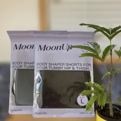 MoonUp ボディシェイパーショーツ ブラック L 1枚入り