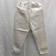 A レディース　綿ズボン　生成り　フリーサイズ