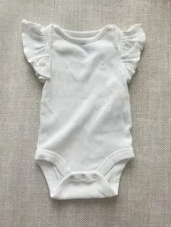 フリル付きホワイトロンパースのサムネイル