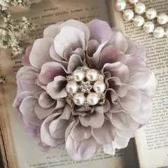 《L01》　コサージュ　フォーマル　卒業式　卒園式　入学式　ラベンダークリーム