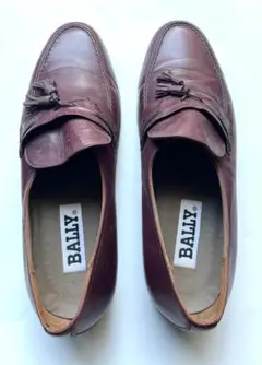 BALLY バーガンディ レザー ローファー メンズ茶色サイズ８ 1/2値下げのサムネイル