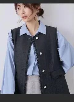 セレモニー・通勤対応/ツイードジレベスト