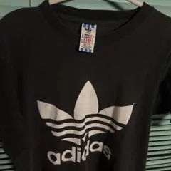 レア adidas 90s old adidas tシャツ 万国旗タグ - メルカリ