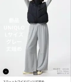 UNIQLO ユニクロ　スウェット　オンライン商品　グレー Lサイズ