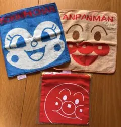 アンパンマン　ミュージアム　ハンカチ　ノベルティ　巾着　セット　入場特典