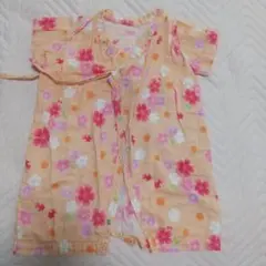 ミキハウス ホットビスケッツ 甚平オール 70-80㌢