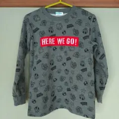 BANDAI 　スーパーマリオグレー トレーナー 長袖