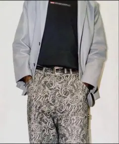 supremeScript Jacquard Double Knee Denimのサムネイル