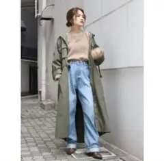 新品タグ付き　アングリッド　ウエストデザイン　ミリタリーロングコート