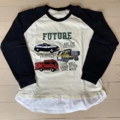 車柄ラグランTシャツ　120cm