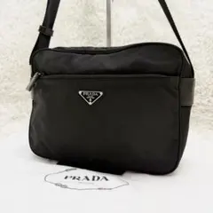 PRADAプラダ カメラバッグ 三角ロゴ レザー ナイロン 黒 ショルダーバッグ